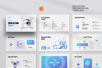 Education Presentation Template👇 class education education trap graphic design service student teacher trap