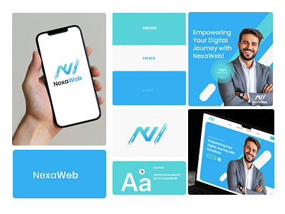 Nexa Web Logo Design and Branding agency logo brand branding design design logo digital marketing agency graphic design logo logo branding logo design marketing logo modern logo ui