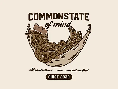 Commonstate of Mind advertising bear branding illustration typography