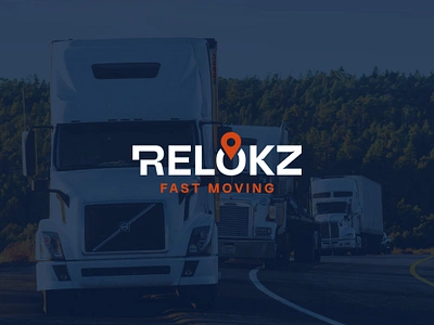 Relokz Moving logo brand identity design brand brand design brand guide brand identity brand identity design branding design graphic design illustration location logo logo design minimal modern moving logo design orange professional real estate logo relocation logo design unique