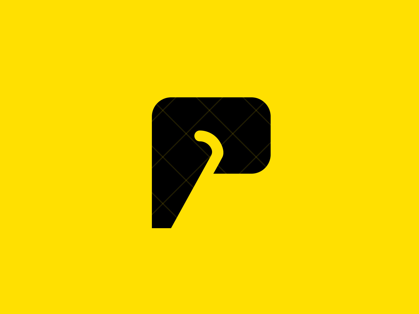 Example of Letter P elephant logo