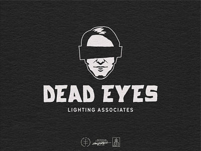 Dead Eyes Primary Logo brand design brand identity branding branding design character eyes face hand drawn hand lettering head identity design lettering logo logo design man mascot type typograhic vintage visual identity