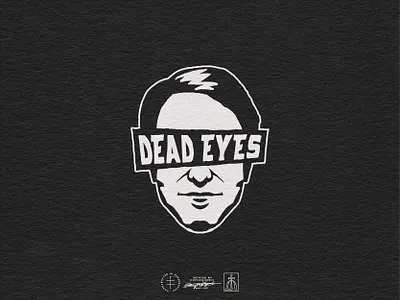 Dead Eyes Secondary Logo brand design brand identity branding branding design character face hand drawn hand lettering head identity design lettering logo logo design man minimal sticker type typography vintage visual identity