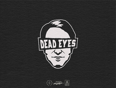 Dead Eyes Secondary Logo brand design brand identity branding branding design character face hand drawn hand lettering head identity design lettering logo logo design man minimal sticker type typography vintage visual identity