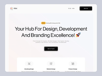 Design and Development Hub agency agency website automation branding clean clean design design landing page marketing modern team ui uiux web app web design web development website