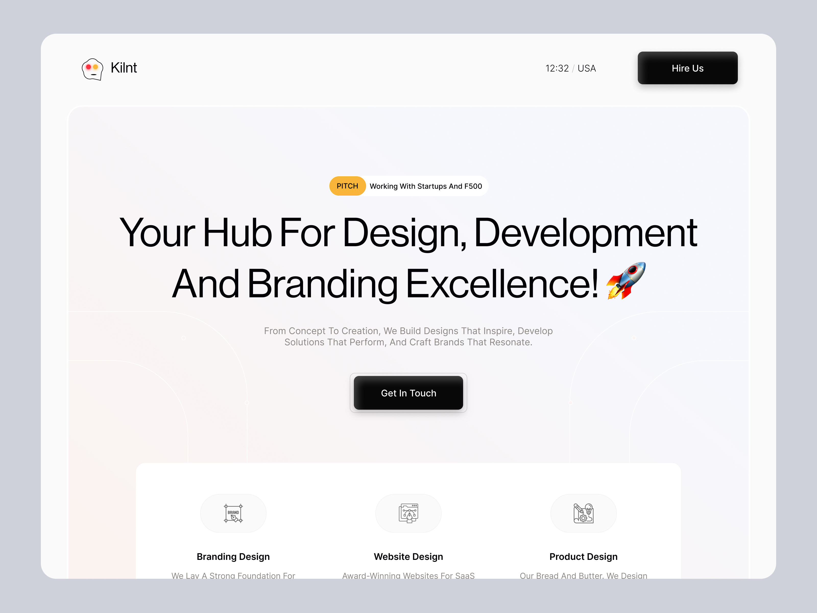 Example of Saas Website Design