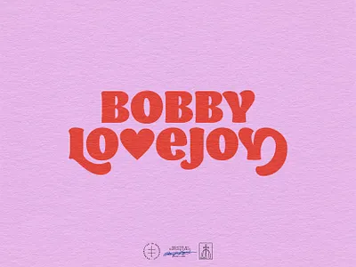 Bobby Lovejoy Wordmark brand design brand identity branding branding design cute hand drawn hand lettering heart identity design lettering logo logo design logotype retro type typographic typography vintage visual identity wordmark