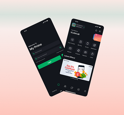 Excited to Share for My Prime App Redesign bankingapp designinnovation growth myprimeapp redesign ui uidesign