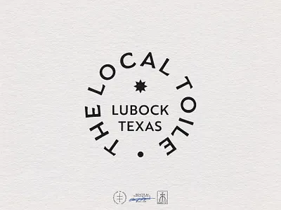 The Local Toile Badge Logo badge badge logo black and white brand design brand identity branding branding design clean emblem hand drawn identity design logo logo design minimal minimalist minimalistic stamp texas vintage visual identity