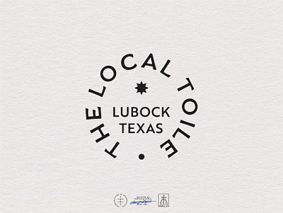 The Local Toile Badge Logo badge badge logo black and white brand design brand identity branding branding design clean emblem hand drawn identity design logo logo design minimal minimalist minimalistic stamp texas vintage visual identity