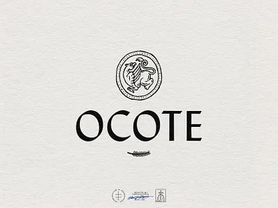 Ocote Master Logo animal antique badge brand design brand identity branding branding design emblem hand drawn handdrawn identity design illustration lettering logo logo design medieval mythical type vintage visual identity