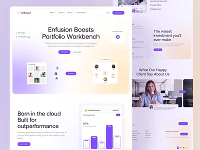 Investment Website finance fintech interface investment landing page platform saas saas website ui ux web design website