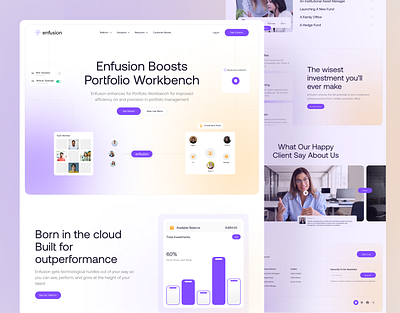 Investment Website finance fintech interface investment landing page platform saas saas website ui ux web design website