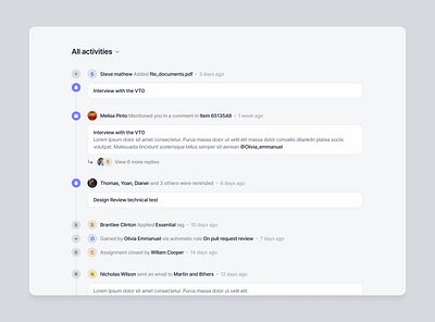 Activity Feed - Daily UI 047 daily ui