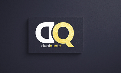 DualQuote Logo adobe illustrator adobe photoshop branding creatives dualquote logo graphic design logo creation website logo