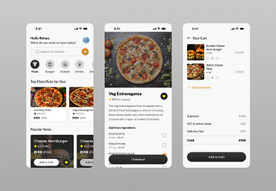 Pizza Order App dailyui figma foodorder mobiledesign