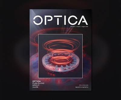 Optica Cover Artwork 3d blender graphic design illustration journal photonics physics scientific