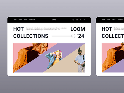 Hero section design inspiration design fashion figma modern ui website