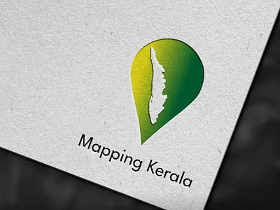 Mapping Kerala logo adobe illustratore adobe photoshop creative graphic design location mapping logo making travel logo