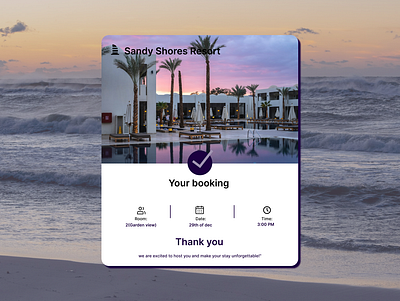 Daily UI #054 -Confirmation(Hotel) dailyui dailyui 054 dailyui054 ui ux