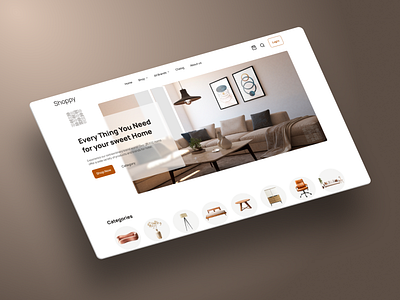 E-commerce Website ecommerce interior design ui website