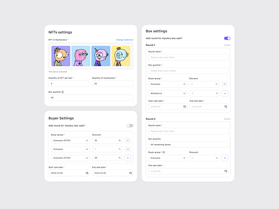 Mirana - NFT UI Form blockchain collection component designsystem form nft solana ui uiform ux