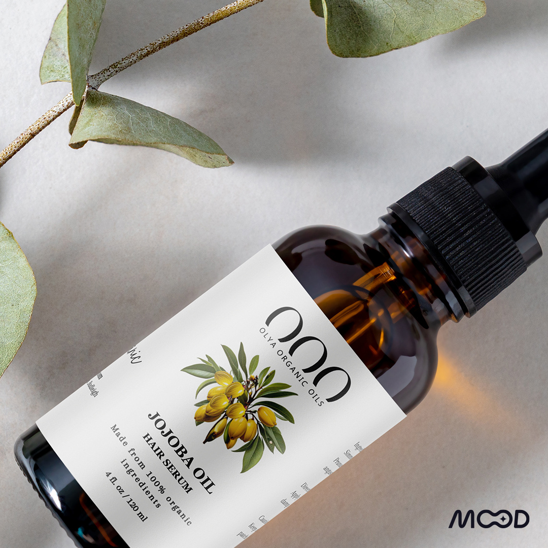 Organic oil label design branding graphic design labeldesign packagingdesign skincare