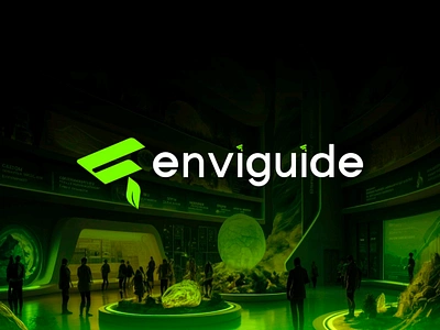 EnviGuide logo branding carbon designer enviguide graphic design illustrator industries logo logo designer minimalist sustainability technology