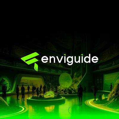 EnviGuide logo branding carbon designer enviguide graphic design illustrator industries logo logo designer minimalist sustainability technology