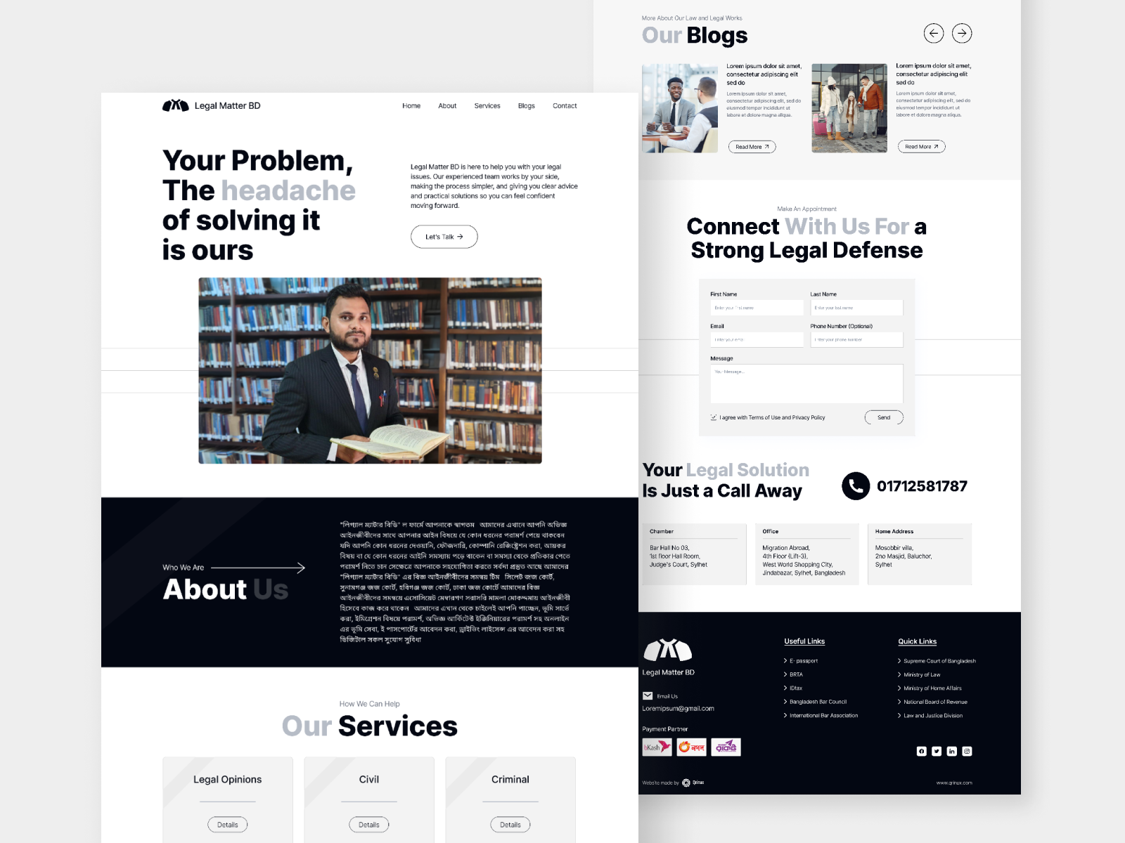 Law firm website Design law ui ui ux web web design web ui website