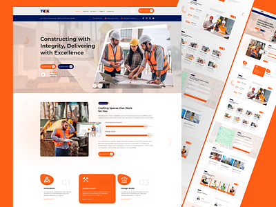 Construction Company best design company construction construction company landing page tranding 2025 uiux web design website