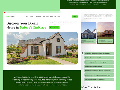 GreenValley - Landing Page ui