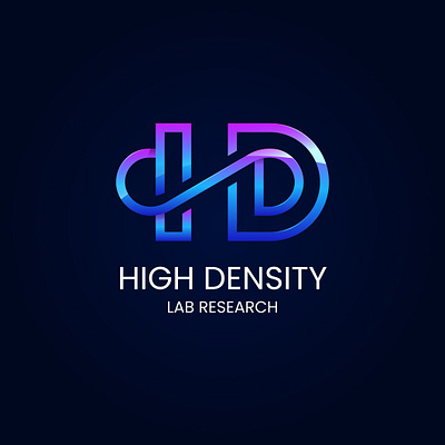 gradient hd monogram logo design