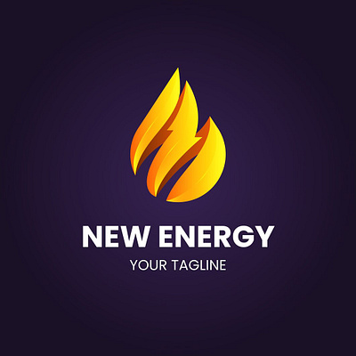 gradient energy logo branding logo