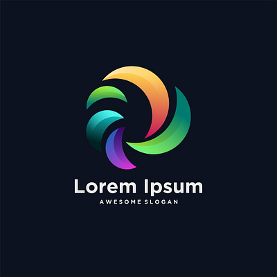 logo unique colorful gradient illustrations animation graphic design motion graphics