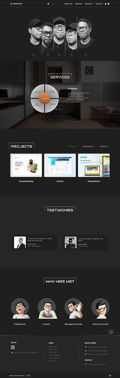 My Portfolio Landingpage figma landingpage portfolio ui