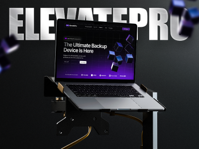 ElevatePro Landing Page Design | NFT Landing Page 3d branding clean darkmode design futuristic hyper illustration landingpage logo nft nftwebsite ui ux vector website