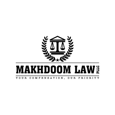 Makhdoom Law PLLC 3d animation branding design graphic design illustration logo mockup ui ux vector