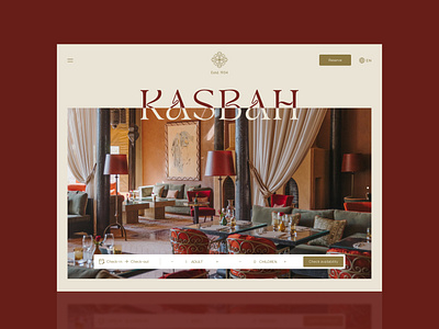 Kasbah - Luxury Hotel - UI design design figma landing page luxury ui ui design web design website