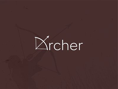 Archer Wordmark Logo archer archer logo archer logo for sale archer wordmark logo arrow bow bow logo brand logo logo logo design mini minimal logo minimalist logo unused logo word mark wordmark logo