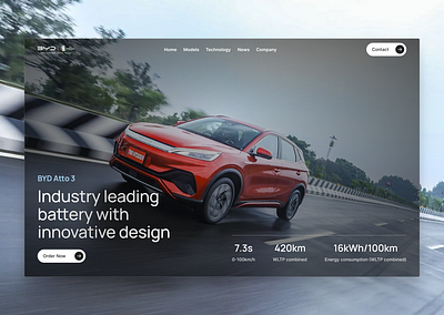 BYD Redesign ]designer auto automotive branding byd cars electric redesign tesla ui ux web webdesign website websitedesign