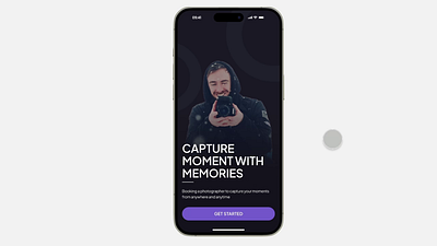 App Booking Fotografer animation branding ui