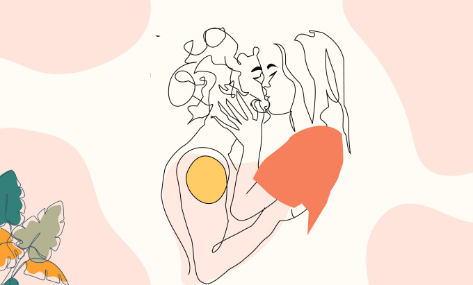 Example of Draw A Black And White Vector Line Art