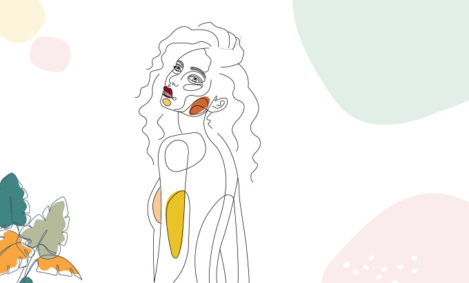 Example of Draw A Black And White Vector Line Art