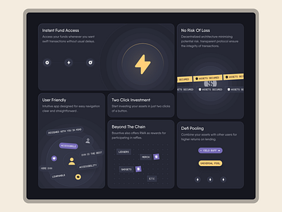 Bento grid - bountive landing page