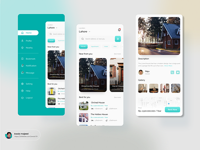 Home rent App ui home rent ui