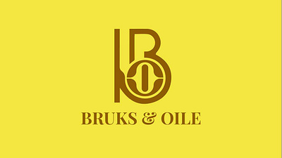 Bruks & Oile 3d branding graphic design logo