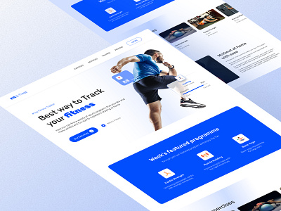 Fit & Freak Landing page Ui Design! branding fitness graphic design influencer landing page logo typography ui user interface website