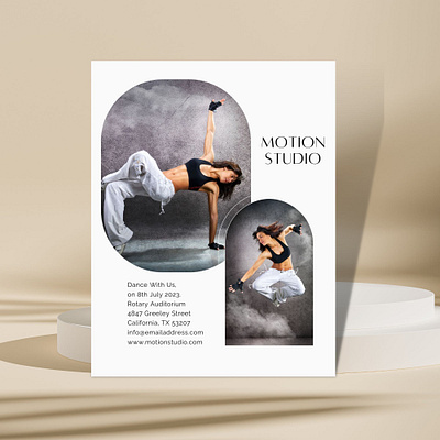 Full Page Dance Recital Flyer ballerina dance ad dance performance ad template dance recital banner dance recital template