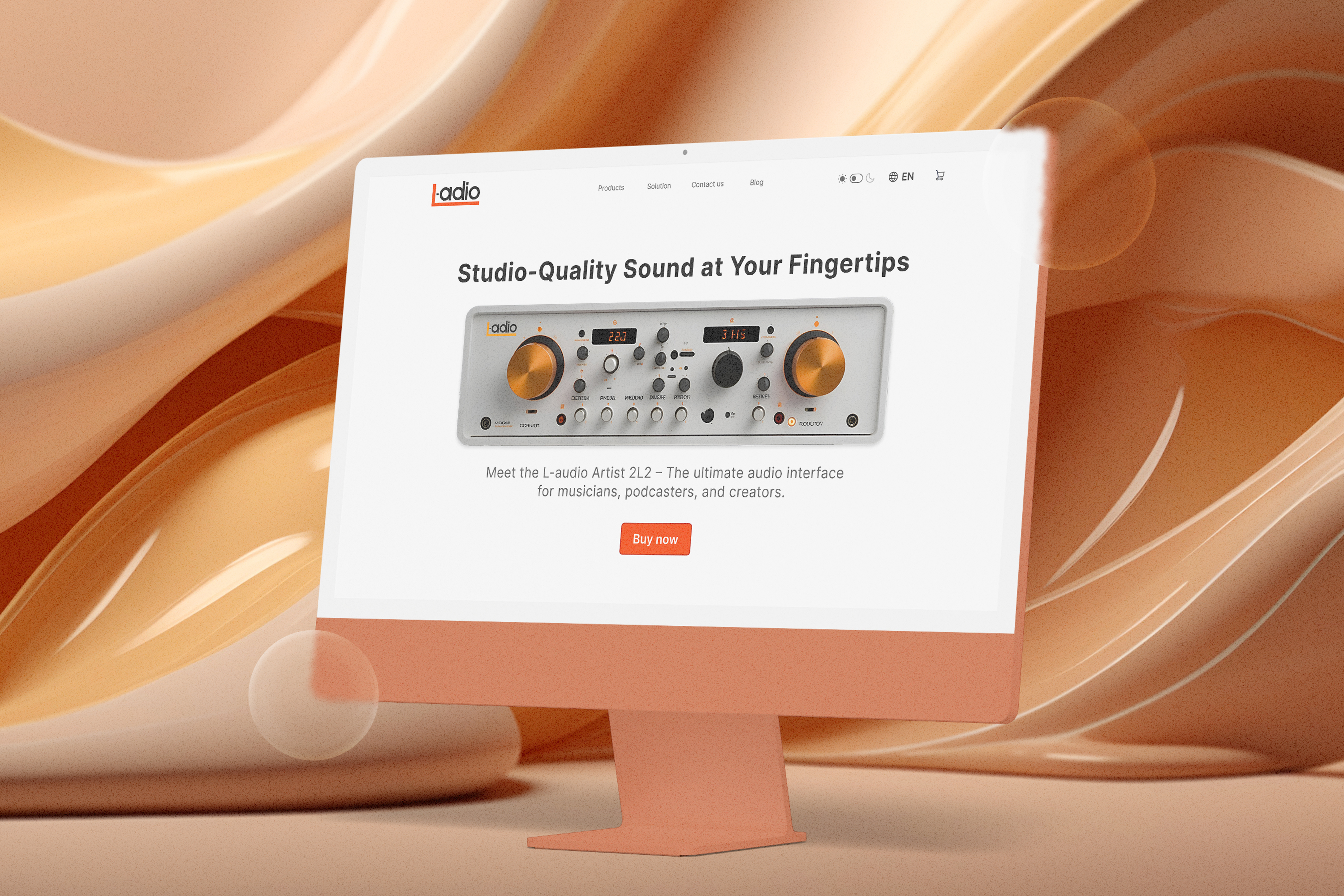 Website Landing Page for L-adio - Premium Studio Equipment : e commerce template agency landing page e commerce app e commerce logo homepage landing page landing page concept landing page template landing page ui online shopping online store online store commerce product landing page product page saas landing page shopping app uidesign webdesign website